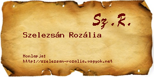 Szelezsán Rozália névjegykártya